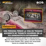 Una persona perdió la vida en trágico accidente de tránsito ocurrido en la vía Chinchaypucyu-Cotabambas